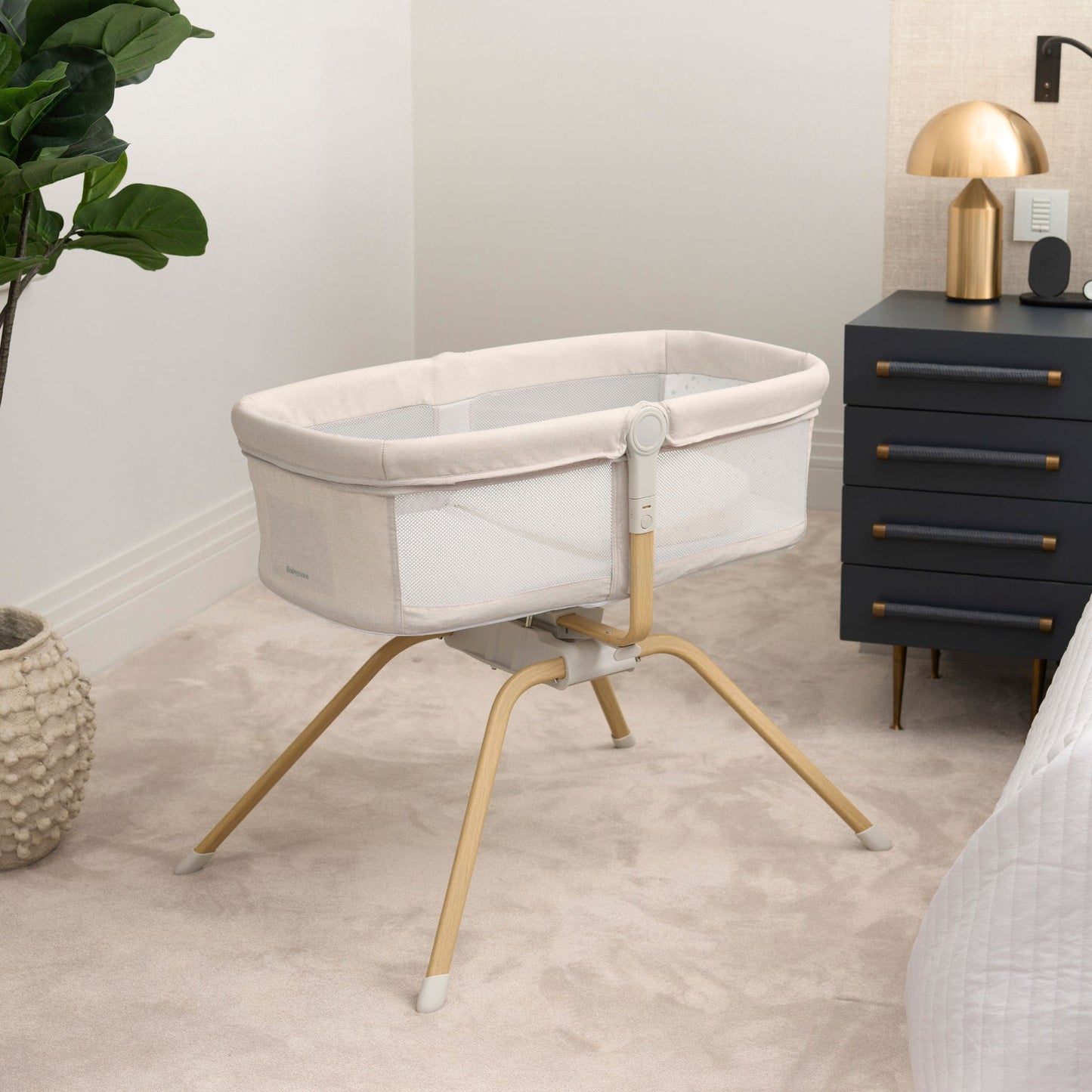 Babymore-Air-Motion-Crib-Cream-in-bedroom-front