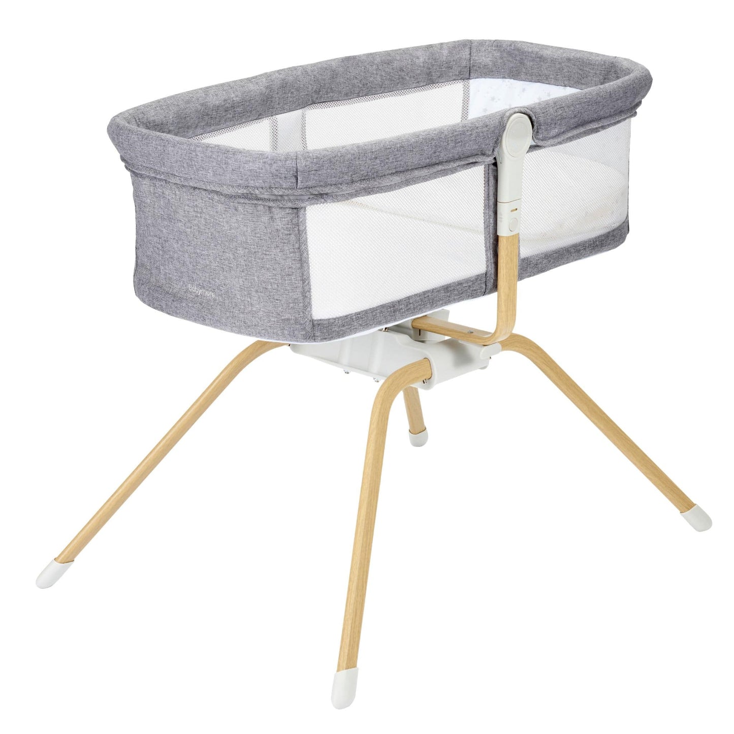 Babymore-Air-Motion-Crib-slate-grey-white-background-front