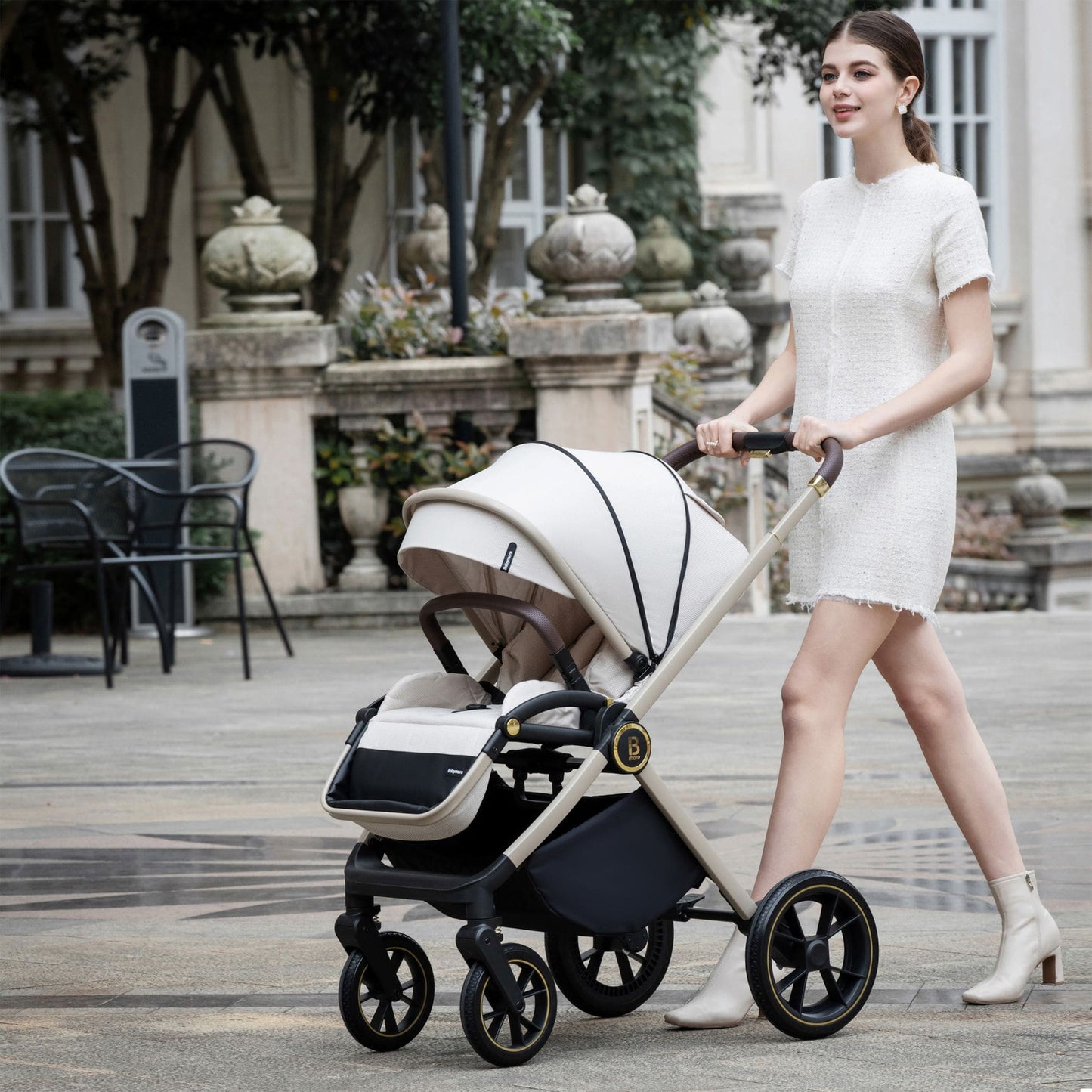 Babymore Kai 3-in-1 Travel System - Pecan Car Seat