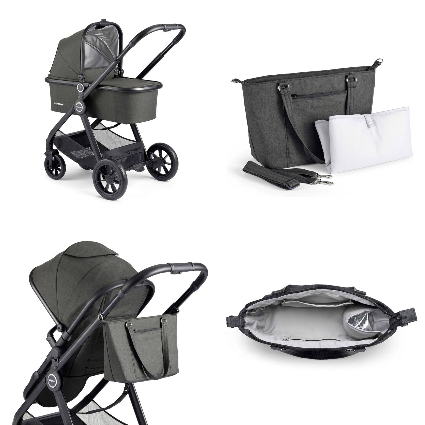 Babymore Memore V2 2-in-1 Pram pushchair
