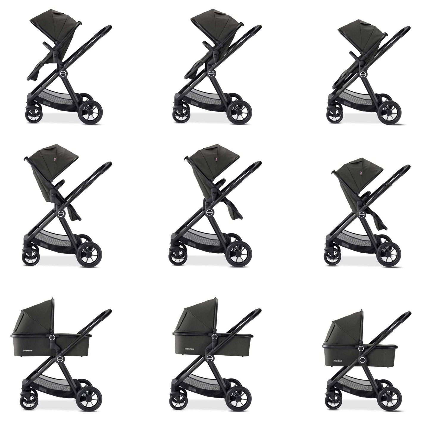 Babymore Memore V2 2-in-1 Pram pushchair