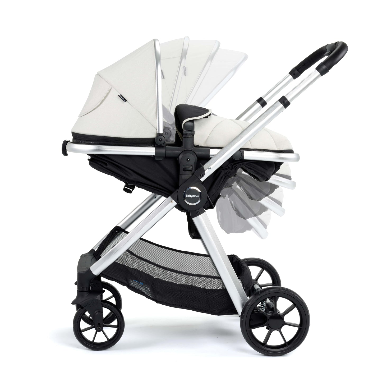 Babymore Mimi 3-in-1 Travel System - Coco i-Size Car Seat with ISOFIX base