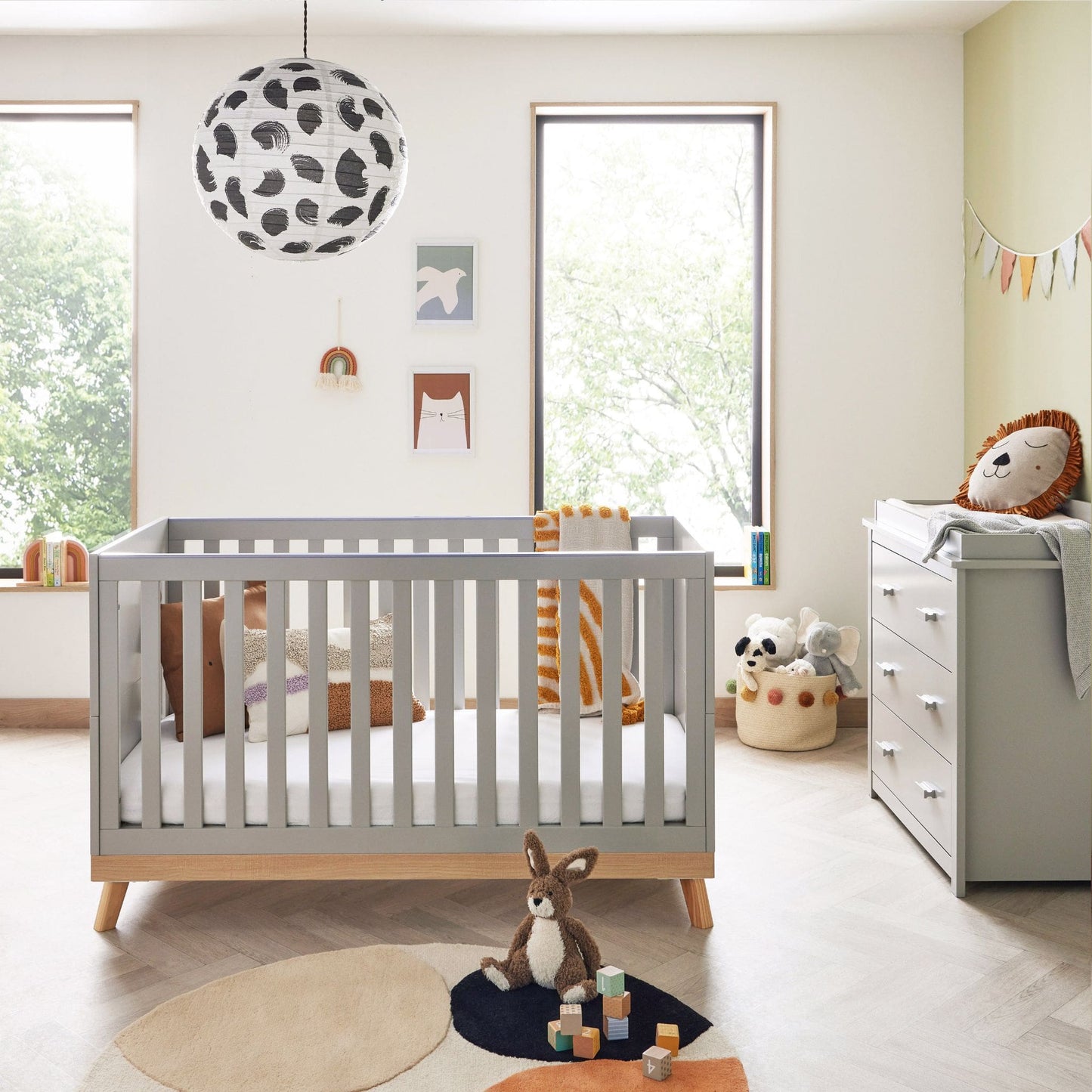 Babymore Mona Universal 2 piece Nursery Furniture set
