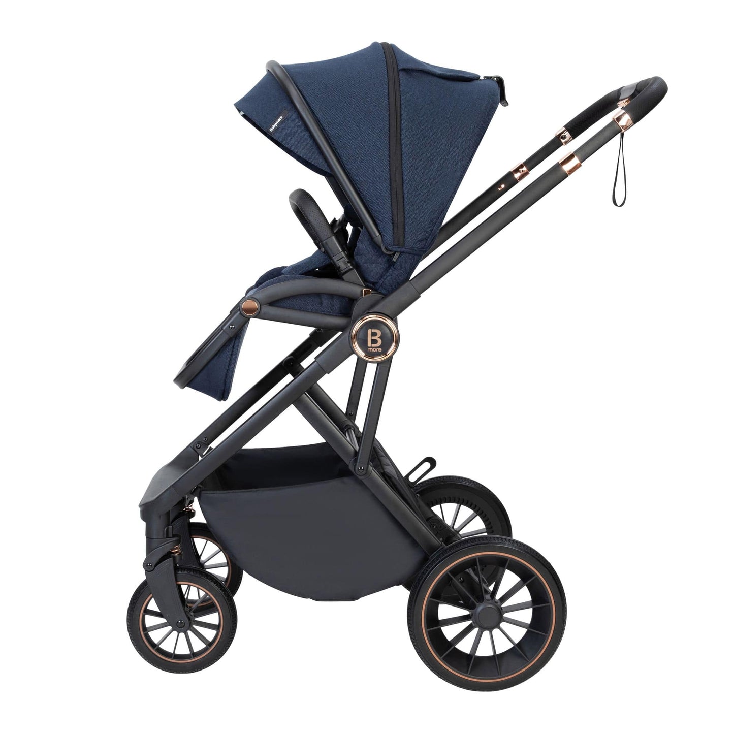 Babymore Chia 3-in-1 Travel System - Pecan Car Seat midnight blue