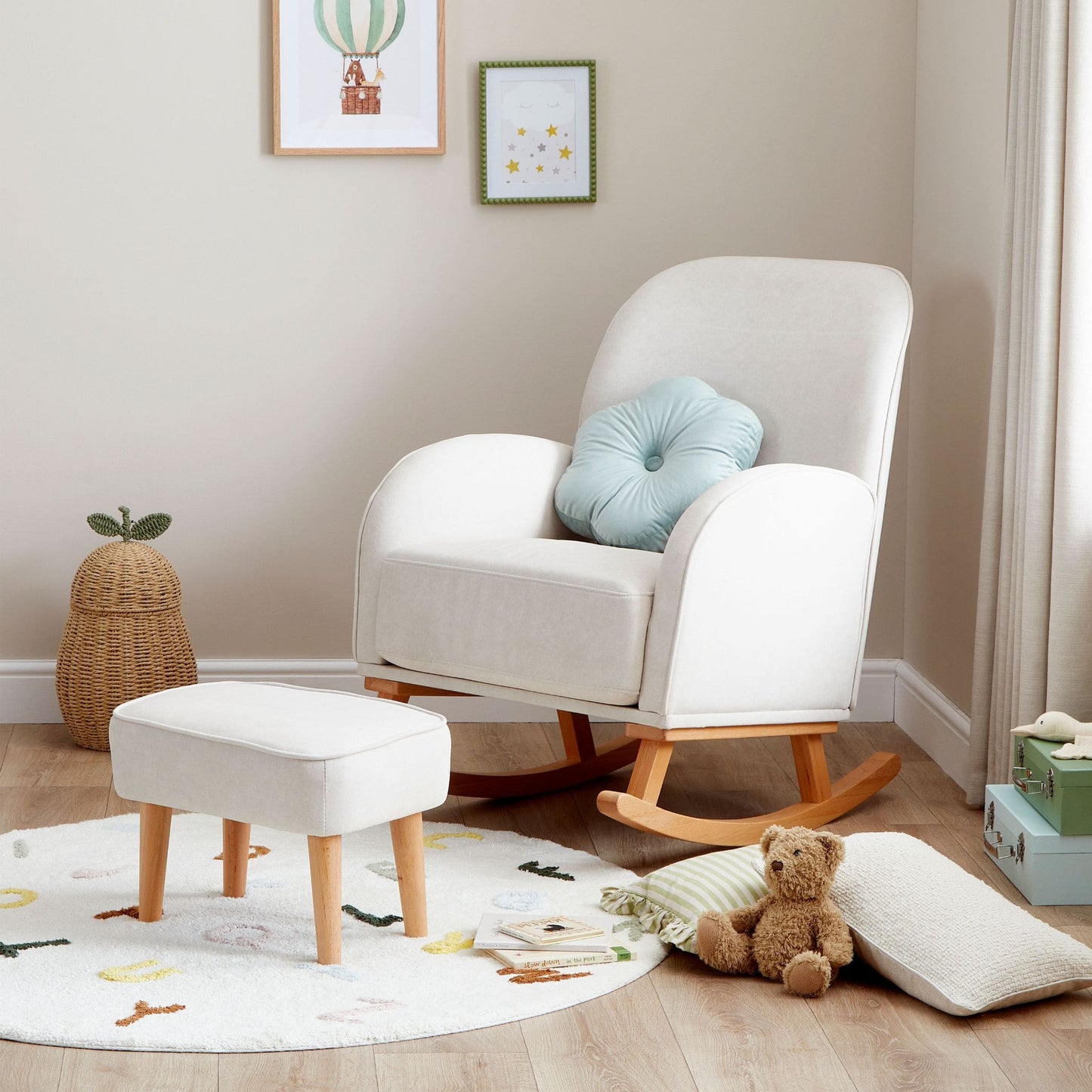 Babymore Freya Nursing Chair with footstool
