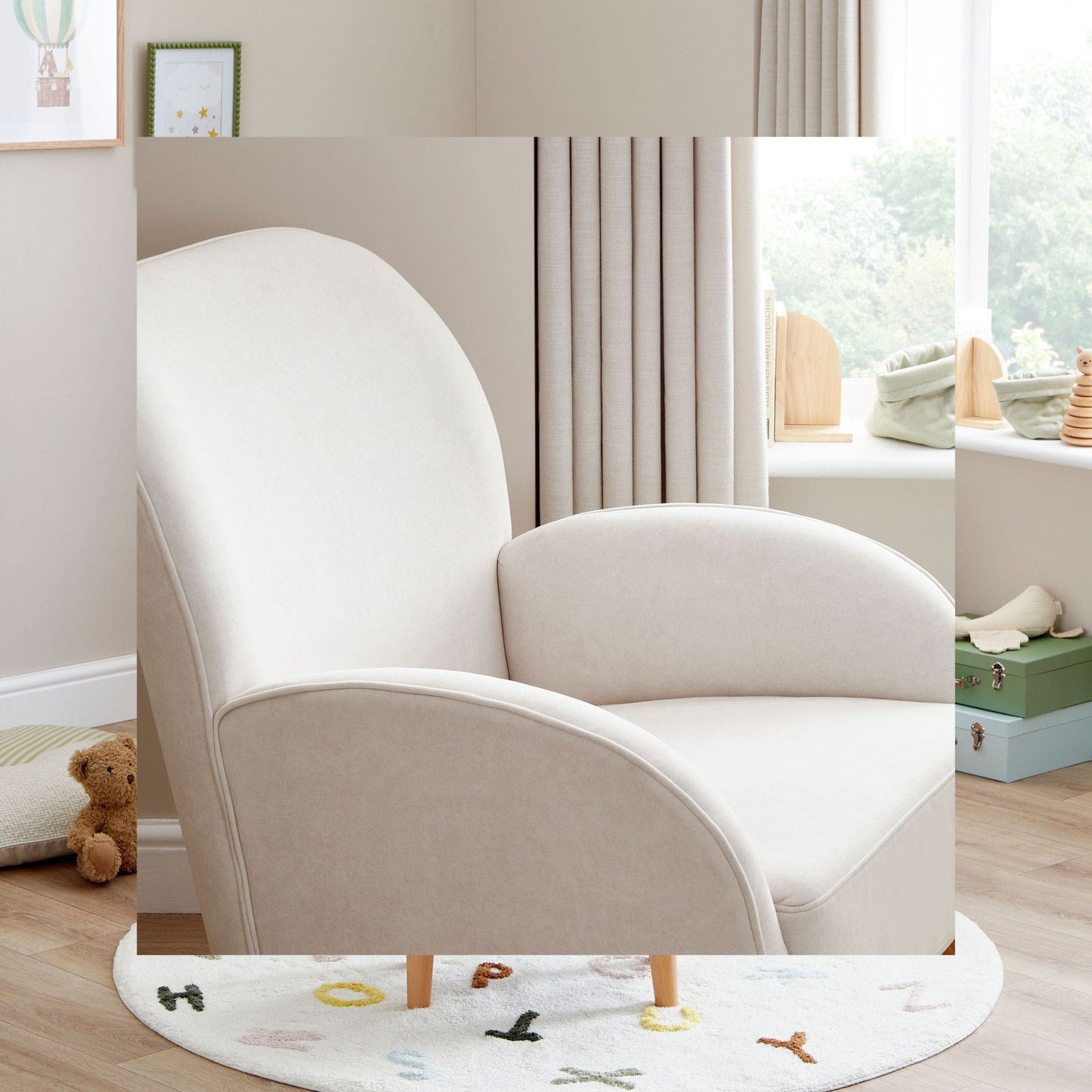 Babymore Freya Nursing Chair with footstool