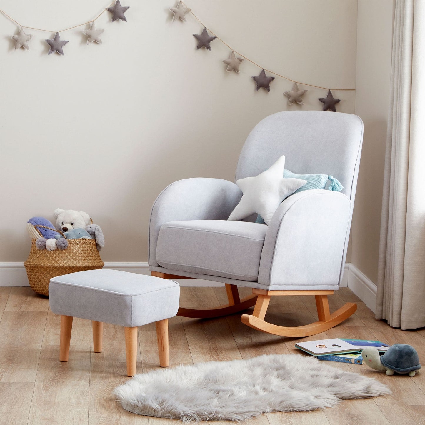 Babymore Freya Nursing Chair with footstool