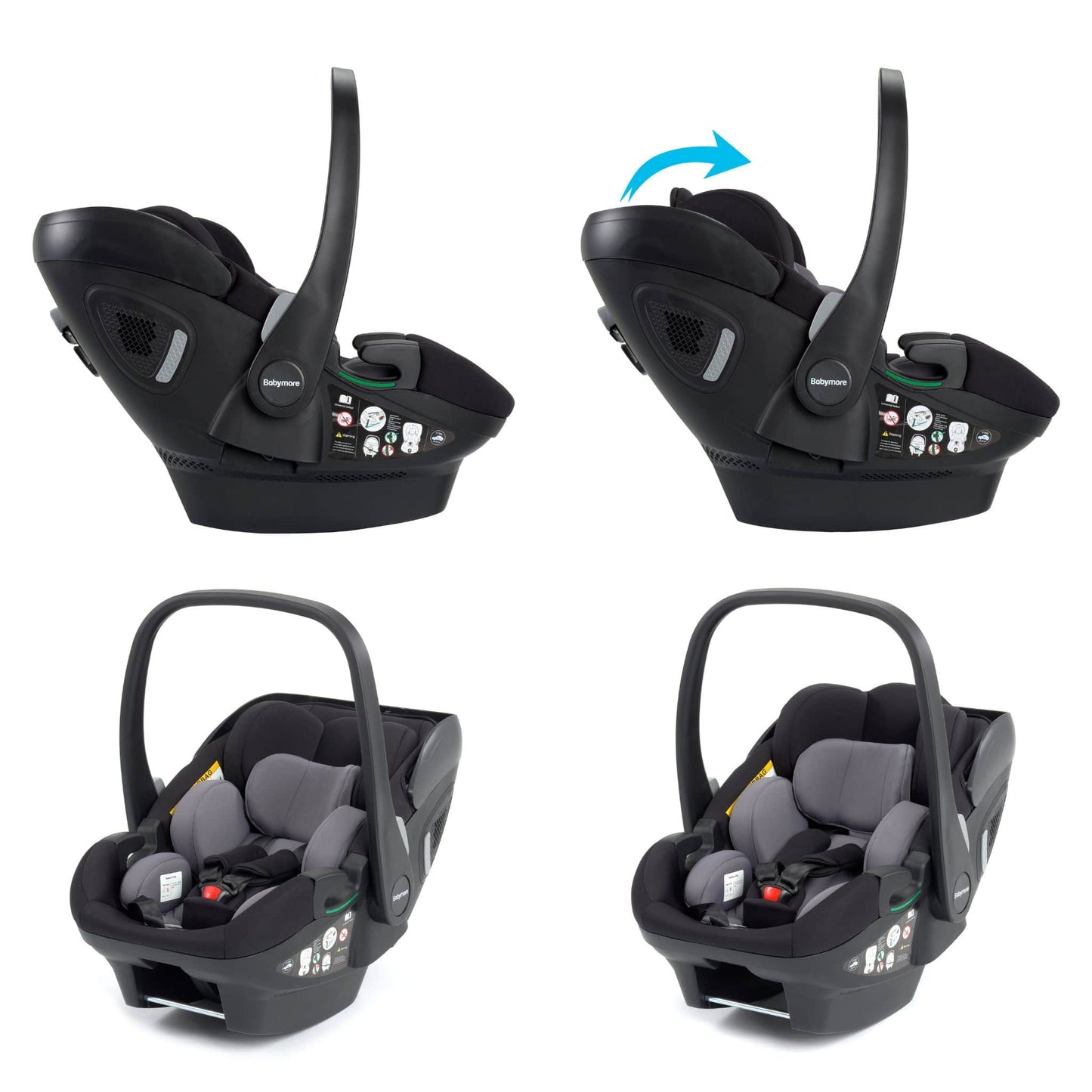 Babymore Kai 3-in-1 Travel System - Pecan Car Seat