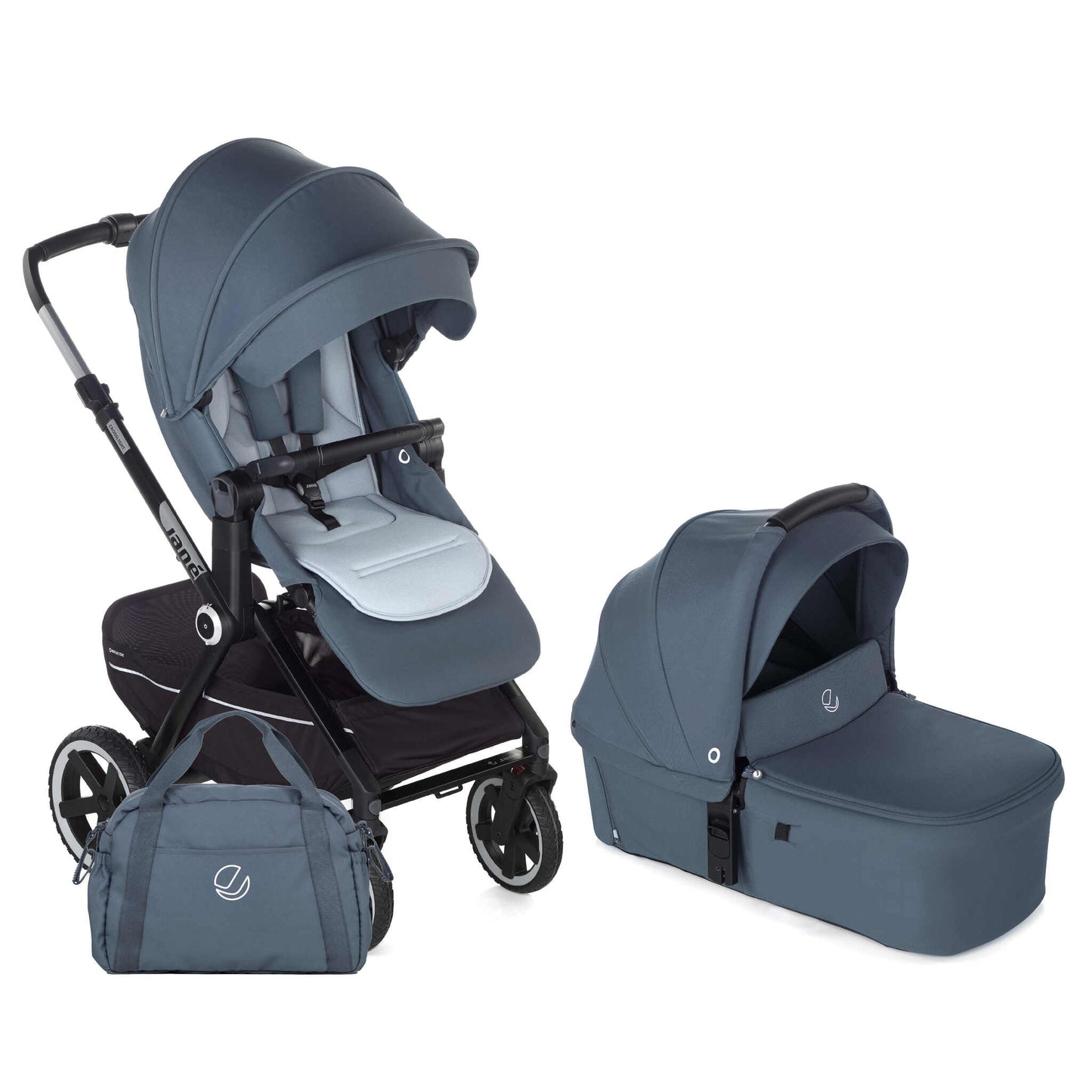 Jané Crosslight-3 + Sweet Carrycot 2-in-1 Travel System