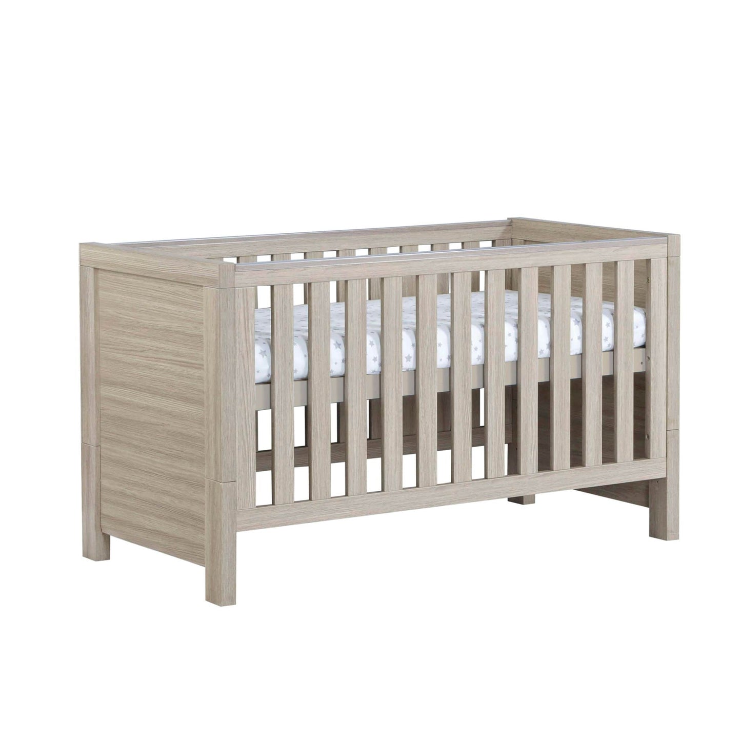 Babymore-Luno-Cot-Bed-oak-as-cot-white-background-side