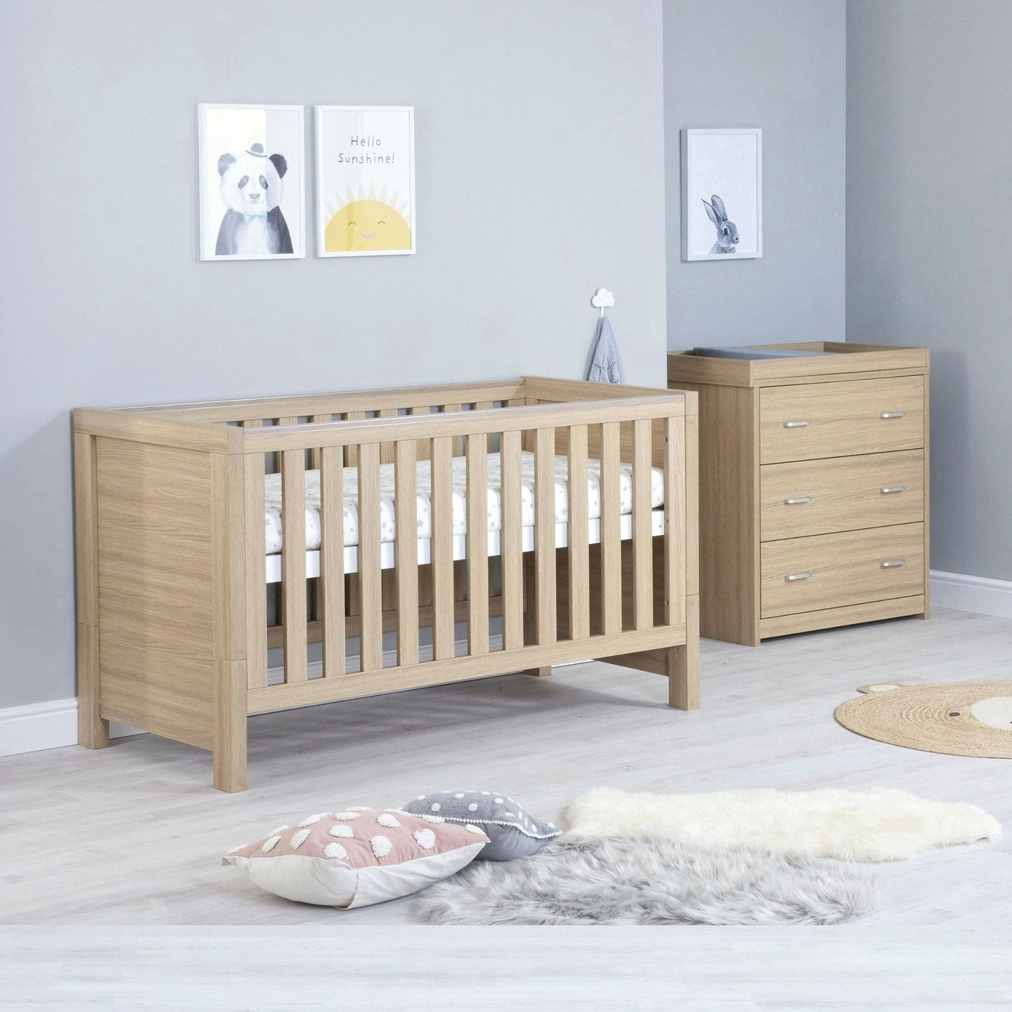 Luno-2-piece-room-set-without-drawer-oak-cotbed-and-changer-side