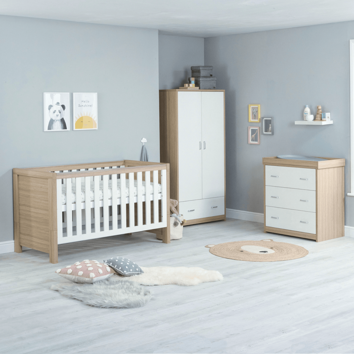 Luno-3-piece-nursery-set-without-drawer-on-cot-oak-white-includes-wardrobe-and-changer1