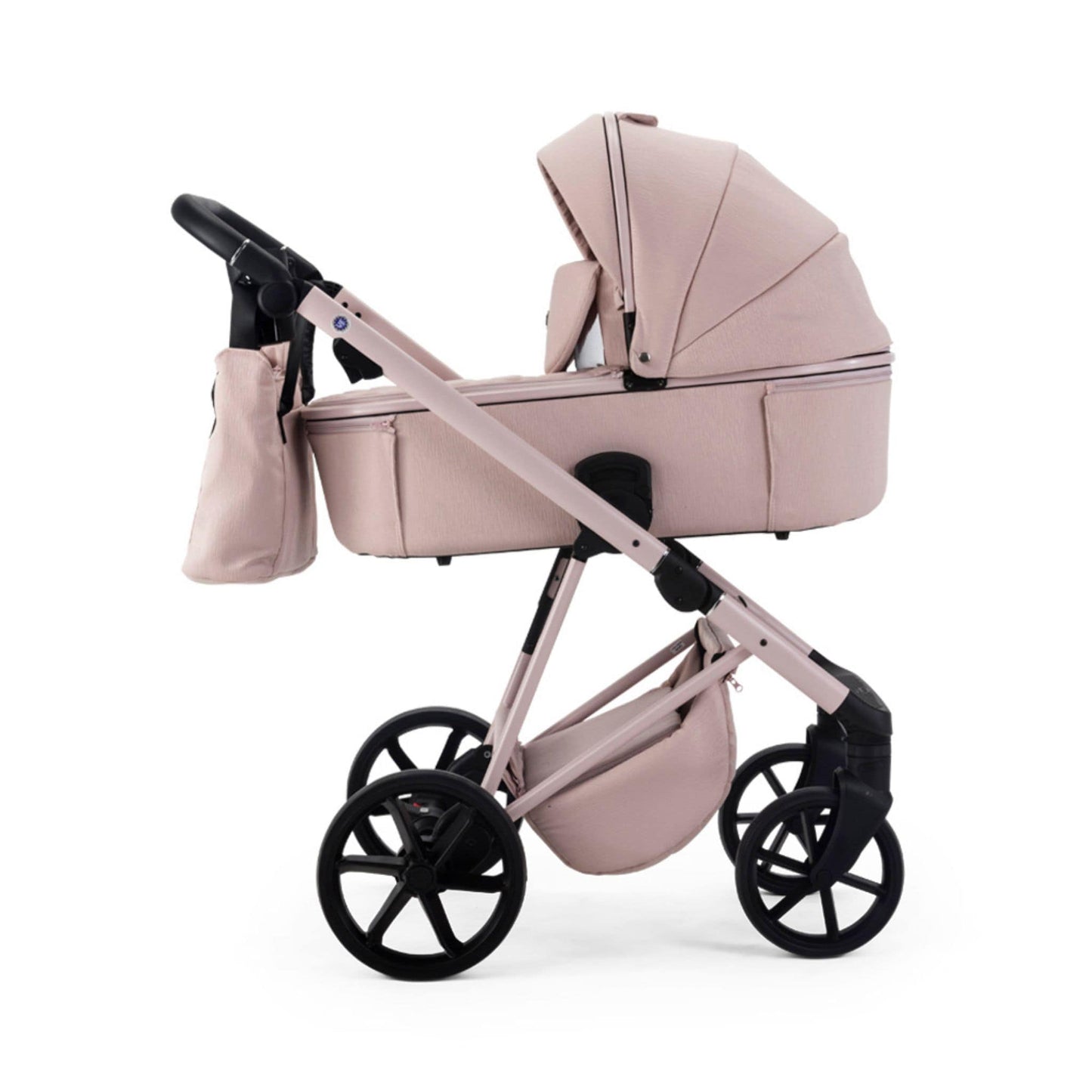 Mee-go-Milano-Natura-2in1-pram-with-bag-right-side-hood-up-rose-pink