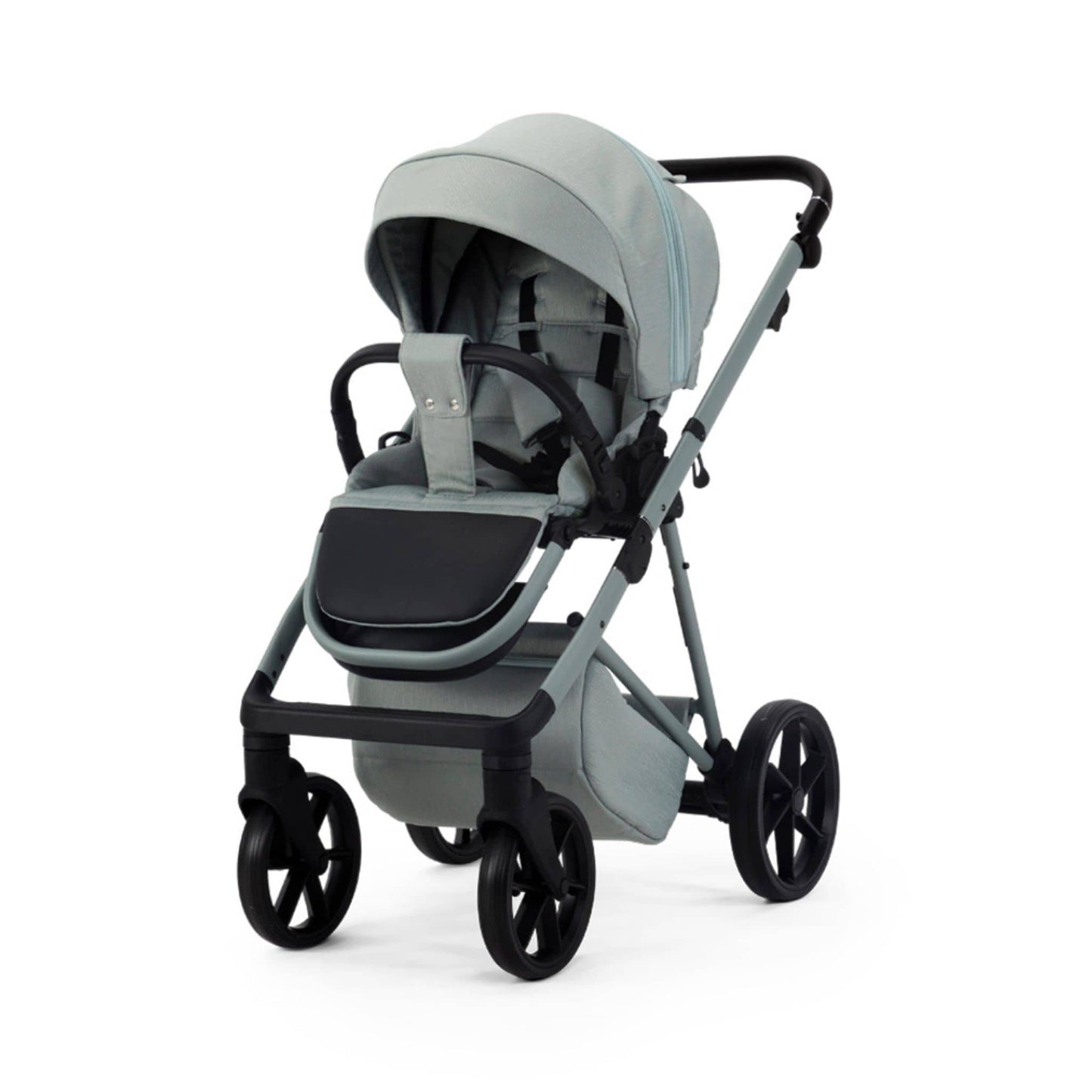 Mee-go-Milano-Natura-2in1-pushchair-light-mint-green-colour-front-facing-hood-up