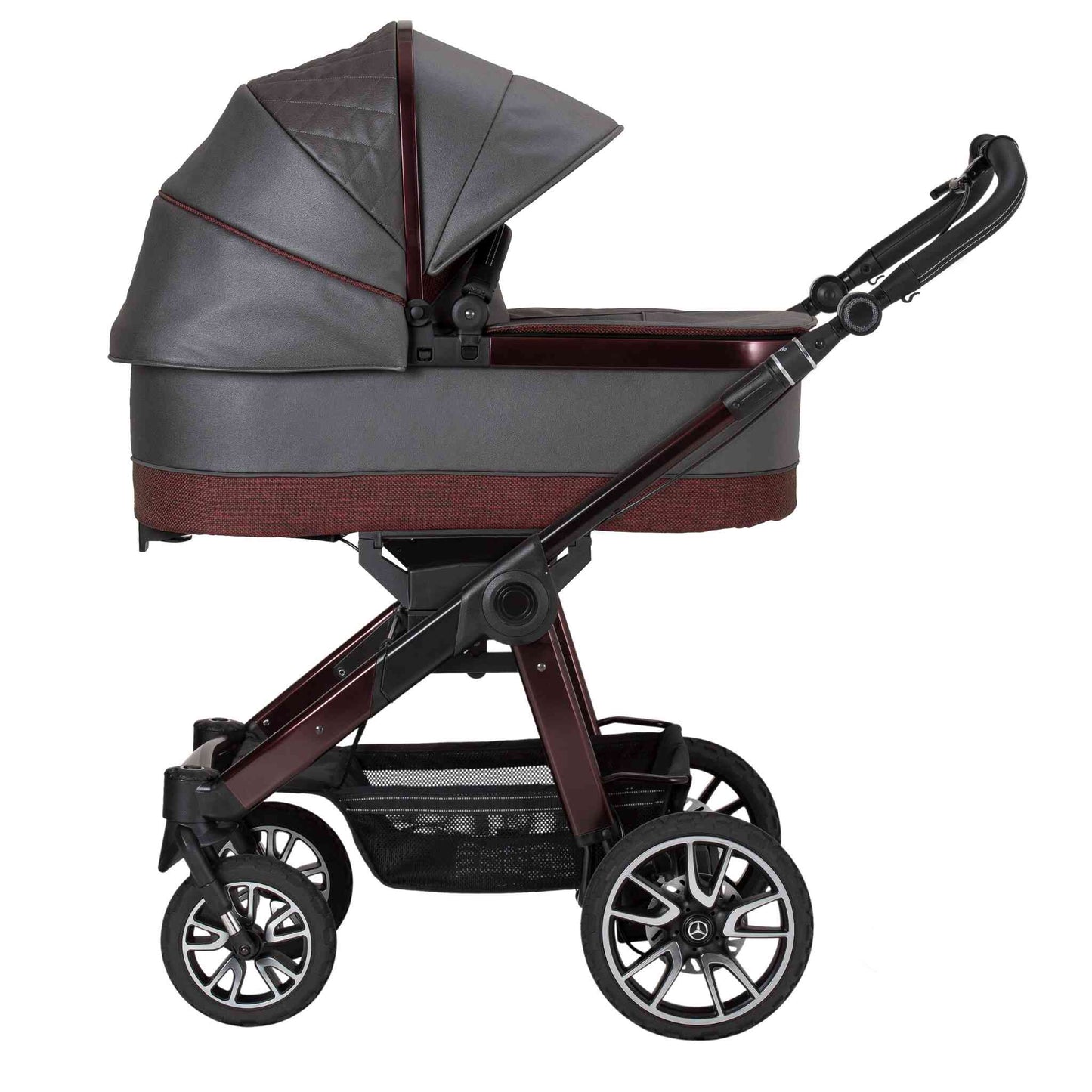 Mercedes-All-Terrain-GTR-2in1-pushchair-side-Tourmaline-with-contrasting-trim