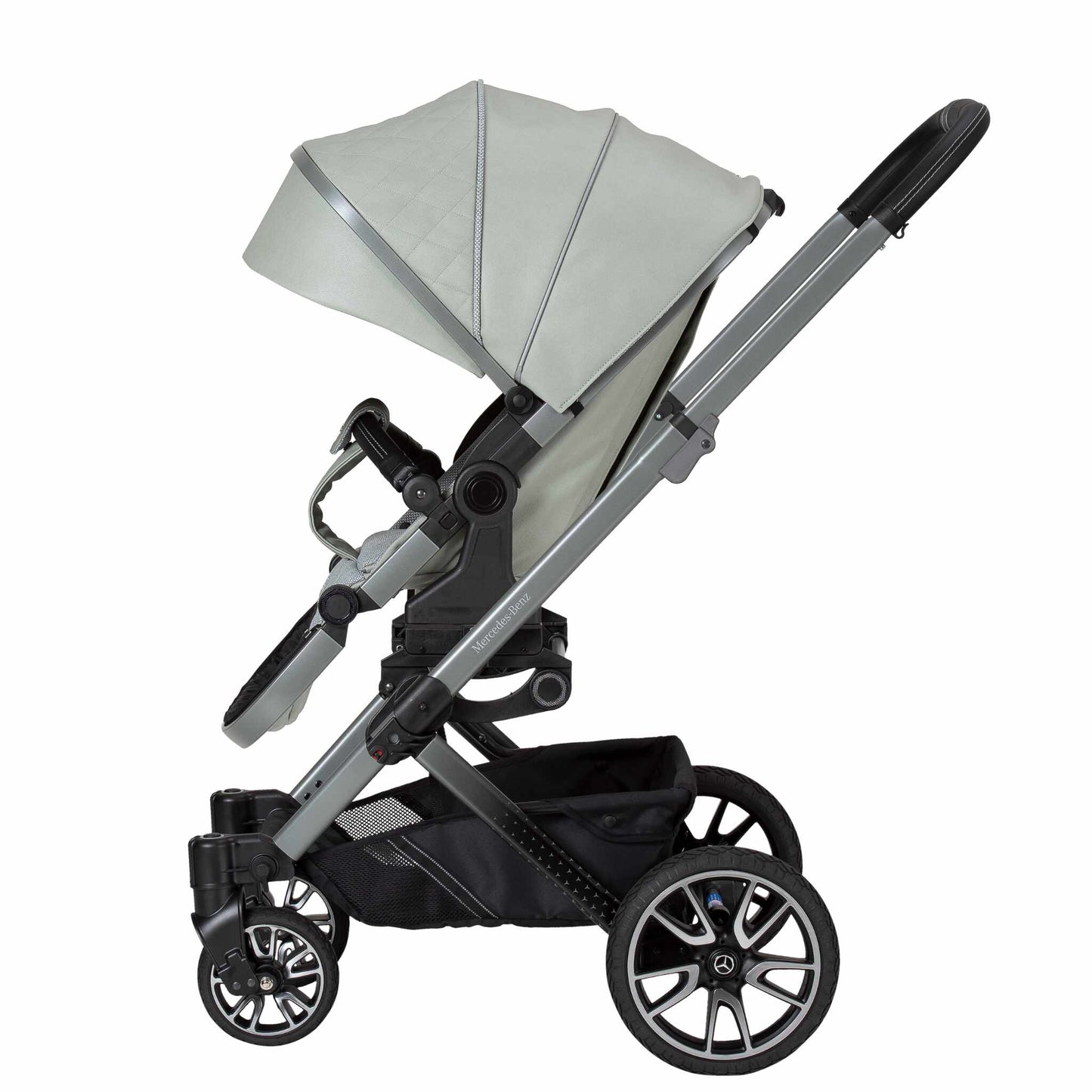 Mercedes-Avantgarde-GTX-Pushchair-Side-Sage-Grey