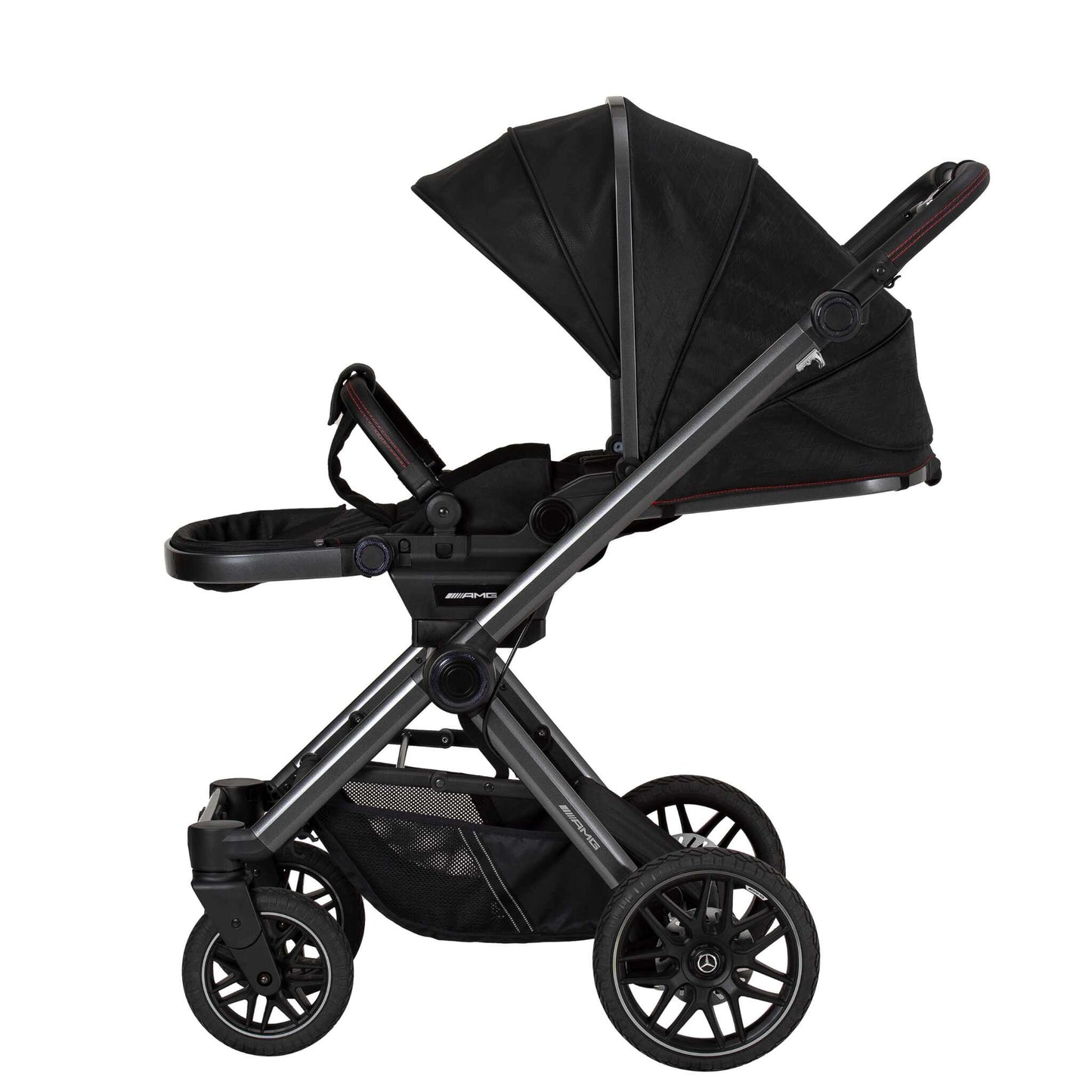 Mercedes-AMG-GT²-Pushchair-Side-Reclined-Charcoal-Black