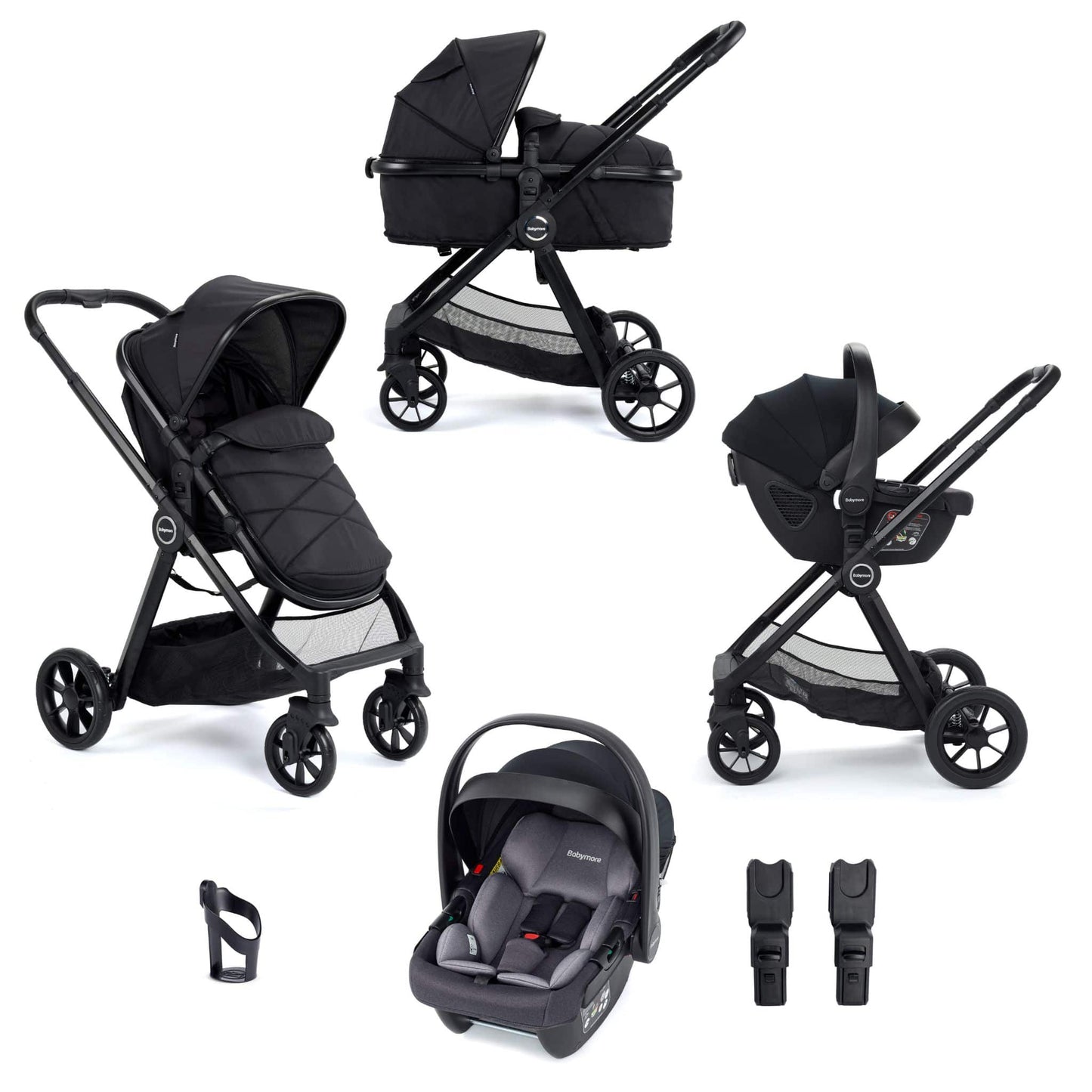 Babymore Mimi 3-in-1 Travel System - Coco i-Size Car Seat