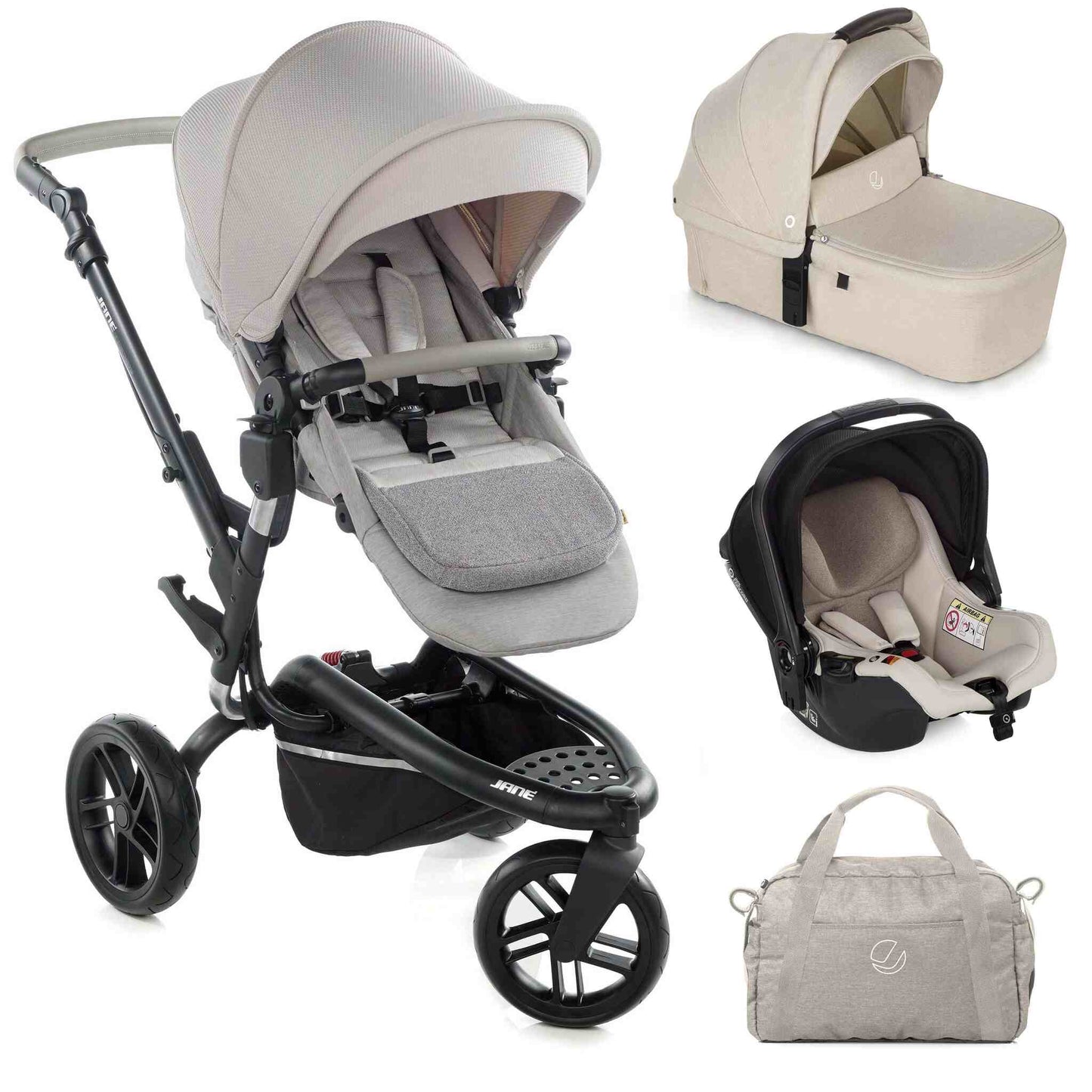Trider-3in1-travel-system- Sand