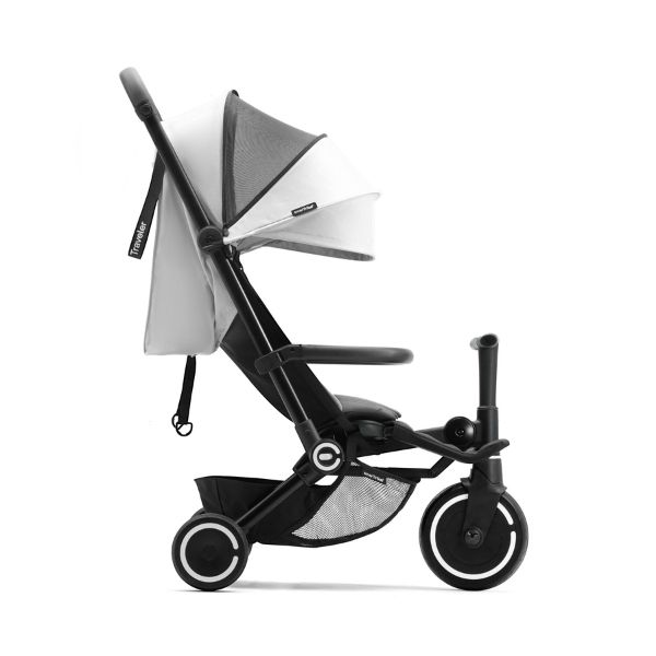 smarTrike-Stroller-side-hood-down-everest-grey-2