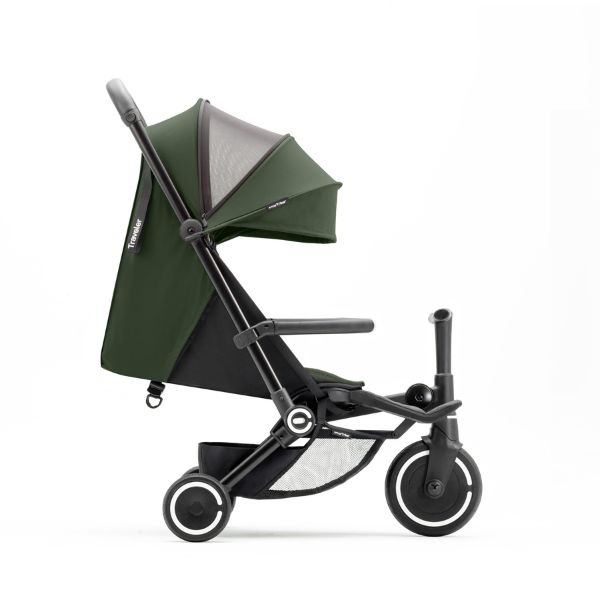 smarTrike-Stroller-reclined-hood-down-side-forest-green4