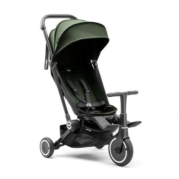 smarTrike-Stroller-reclined-hood-down-front-forest-green5
