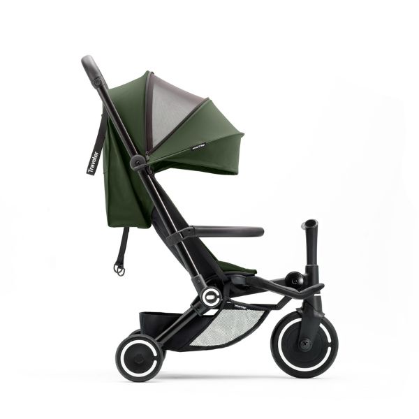 smarTrike-Stroller-side-hood-down-forest-green-2