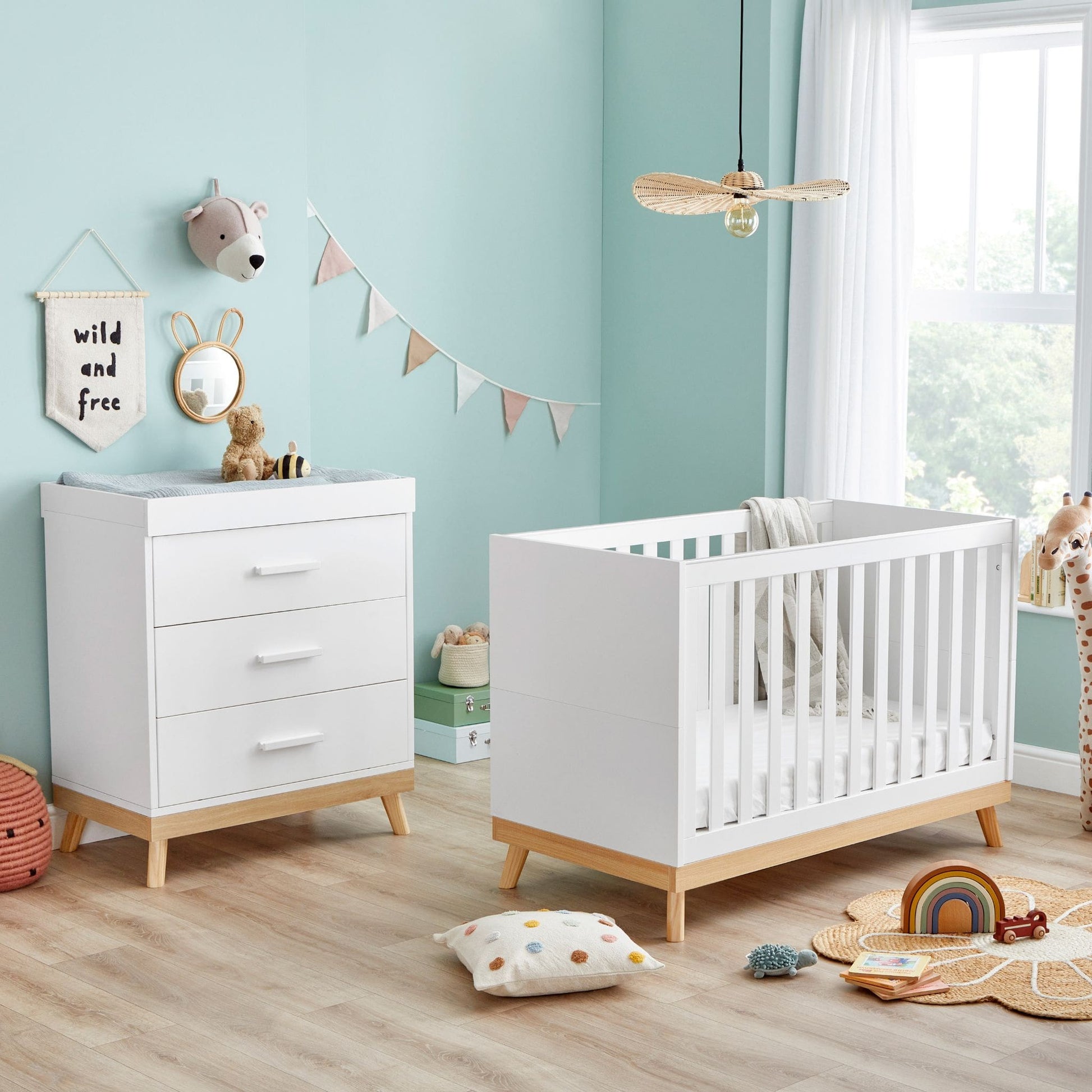 Babymore-Mona-Mini-2-piece-nursery-furniture-set-white1