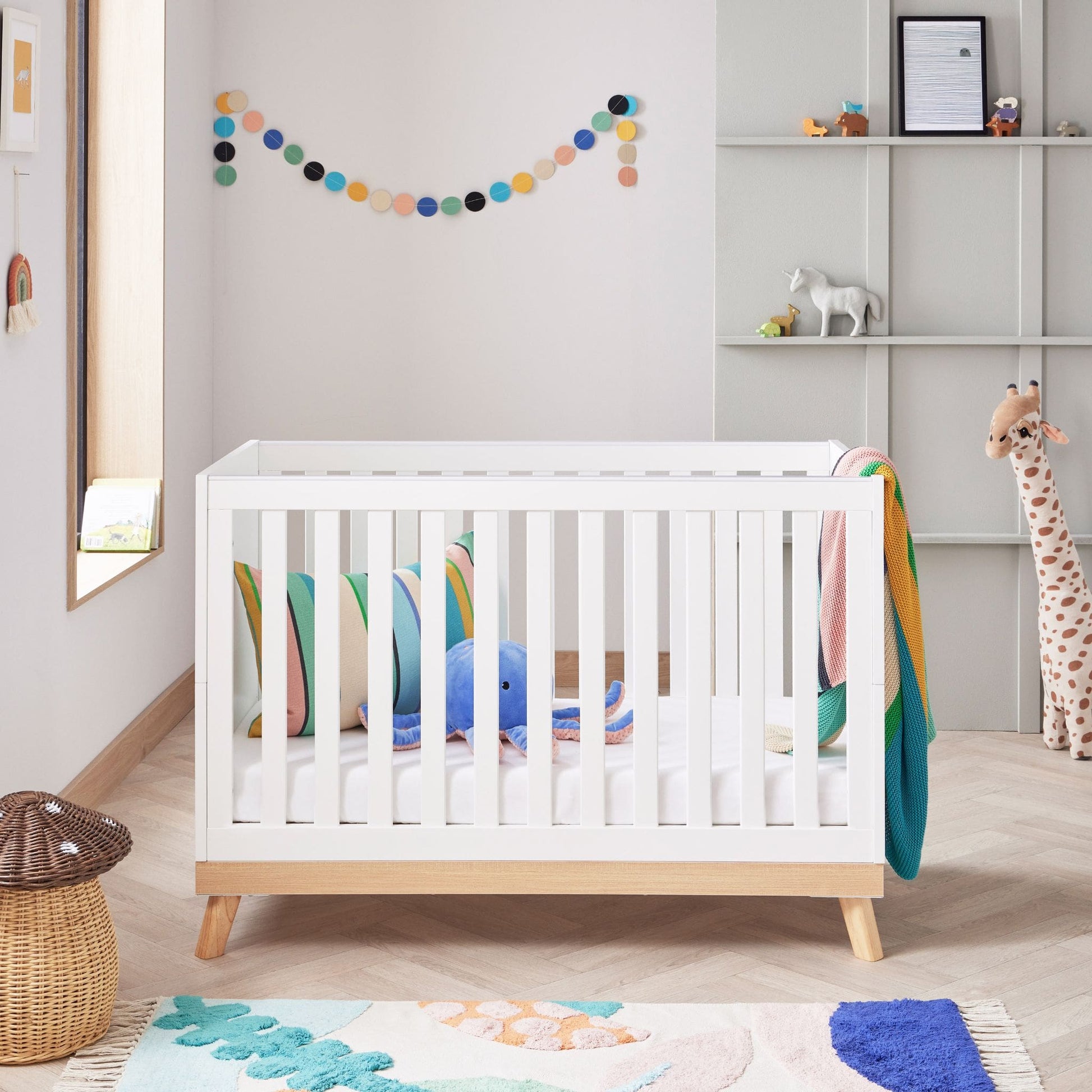 Babymore-Mona-Mini-Universal-2-piece-Nursery-Furniture-set-cotbed-white2