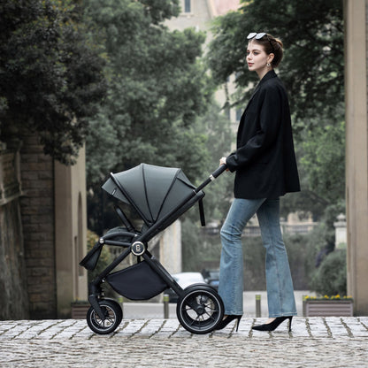 Babymore Kai 3-in-1 Travel System - Coco Car Seat forest grey