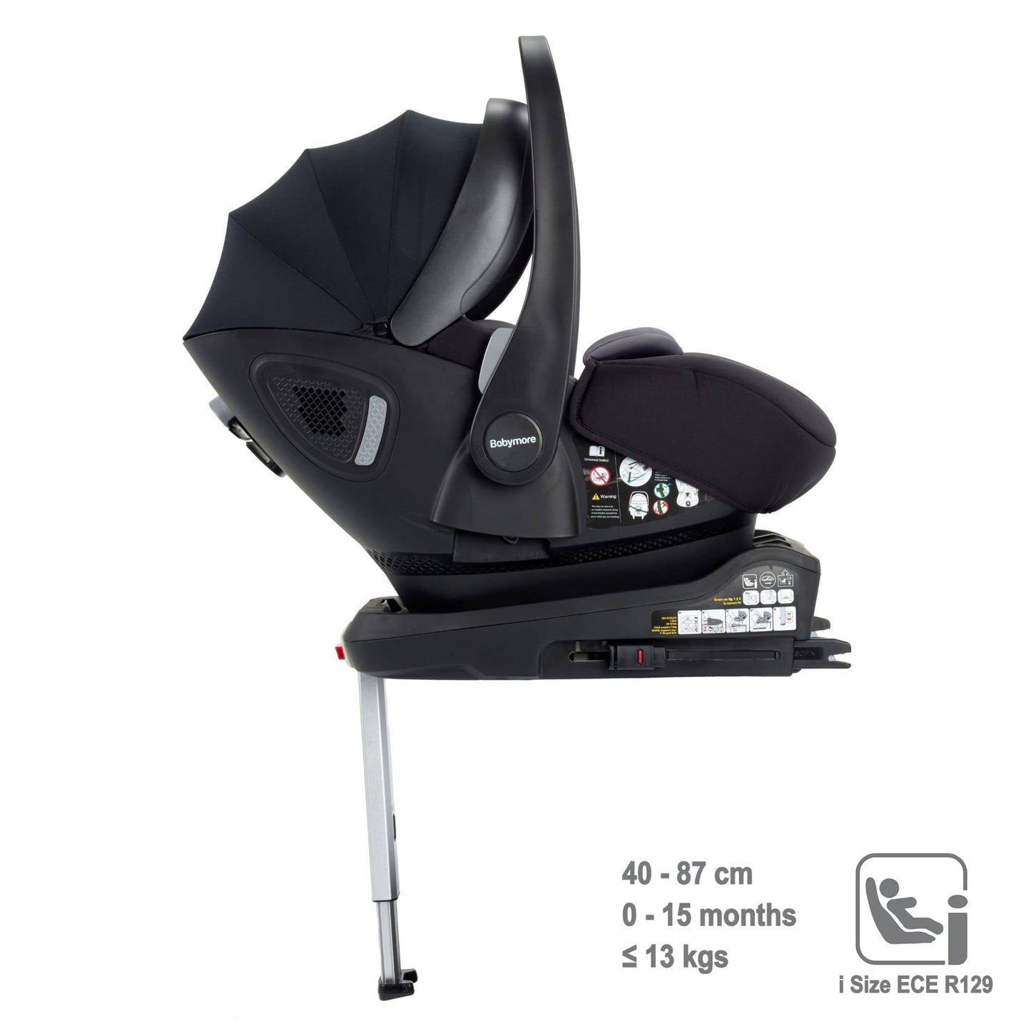 Babymore Kai 3-in-1 Travel System - Pecan Car Seat with ISOFIX base