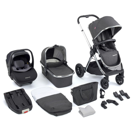 Babymore Memore V2 3-in-1 Travel System - Pecan Car Seat 