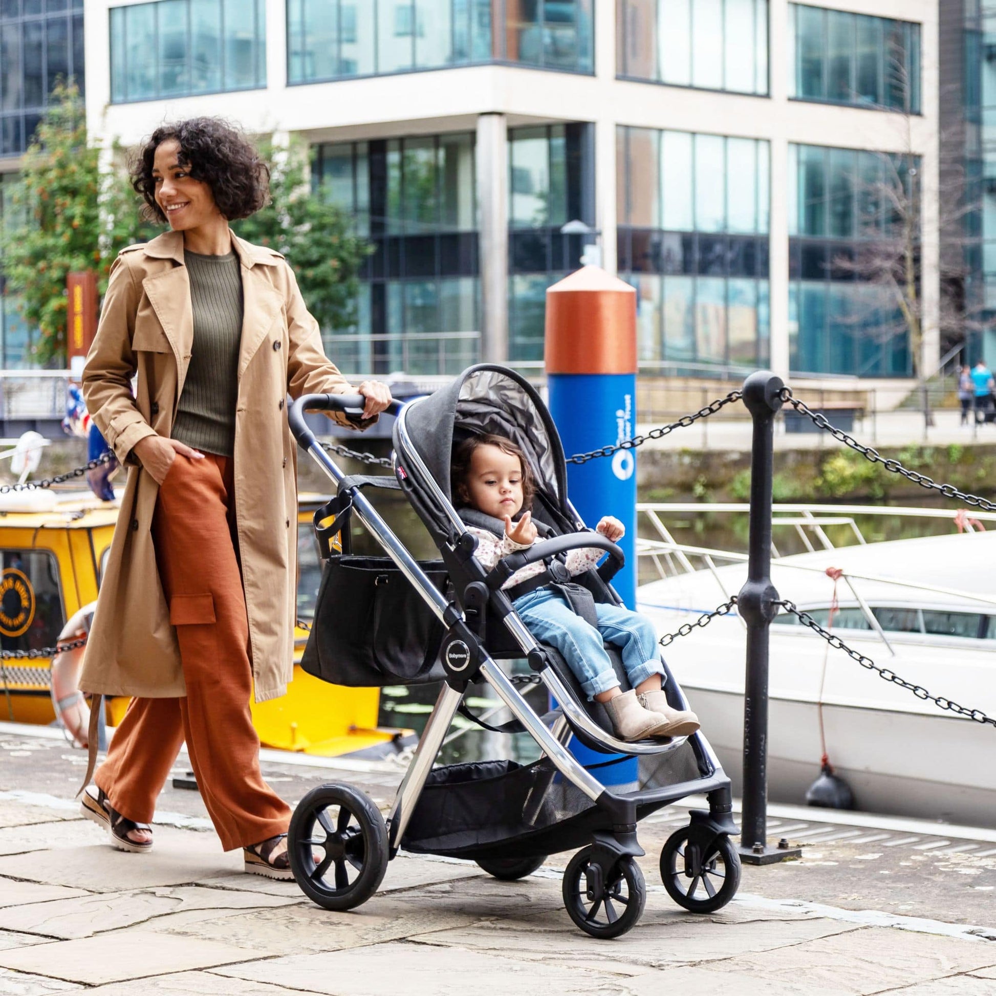 Babymore Memore V2 3-in-1 Travel System - Pecan Car Seat 