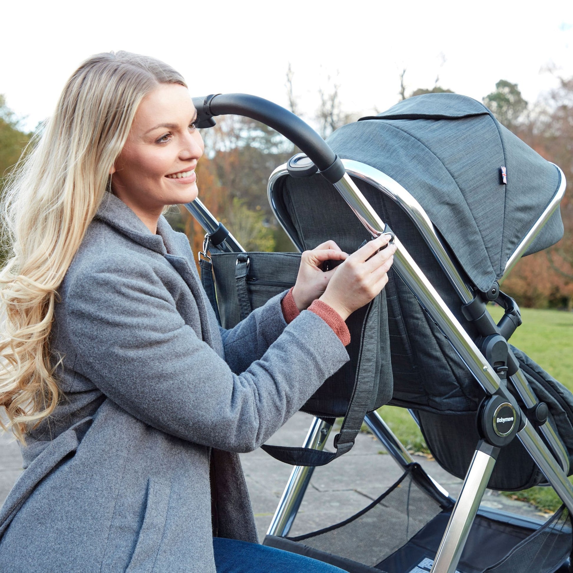 Babymore Memore V2 3-in-1 Travel System - Pecan Car Seat 