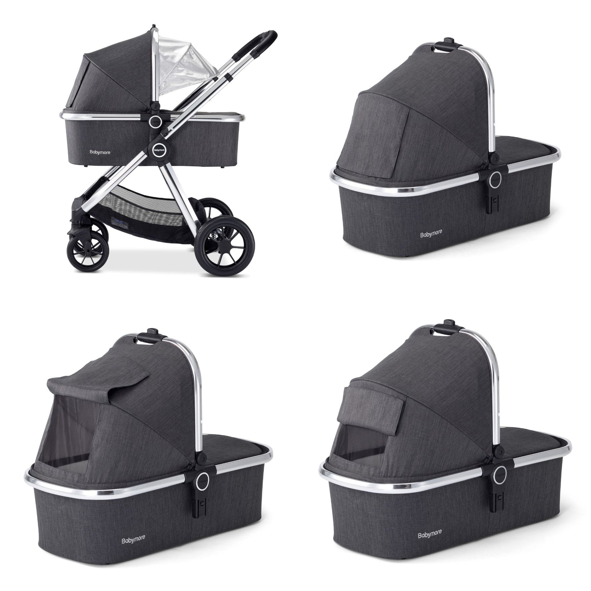 Babymore Memore V2 3-in-1 Travel System - Pecan Car Seat 