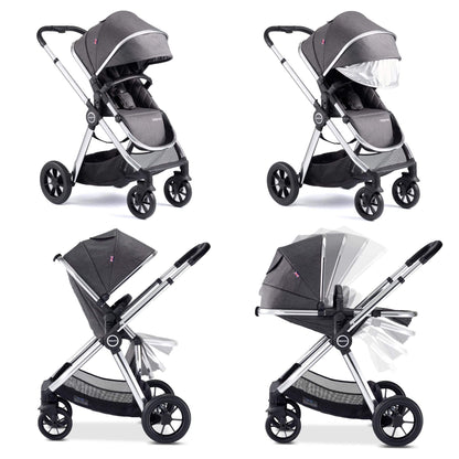 Babymore Memore V2 3-in-1 Travel System - Pecan Car Seat 