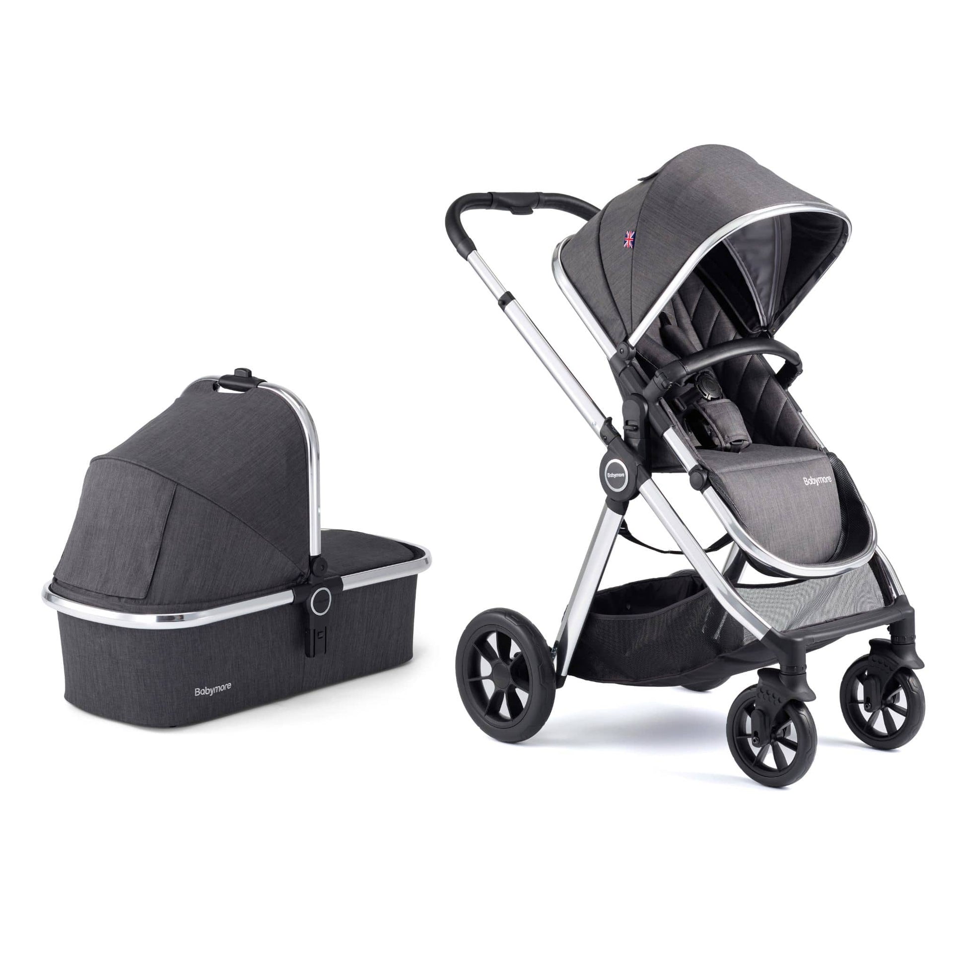 Babymore Memore V2 3-in-1 Travel System - Pecan Car Seat