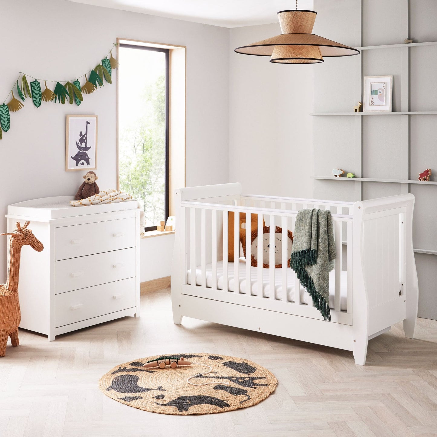 Babymore Stella 2 piece Nursery Furniture set