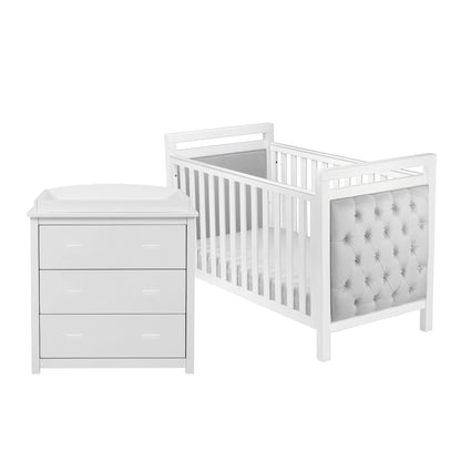 Babymore Velvet Deluxe 2 piece Nursery Furniture set