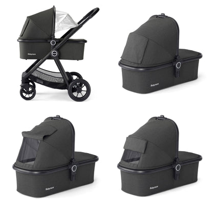 Babymore Memore V2 3-in-1 Travel System - Pecan i-Size Car Seat black