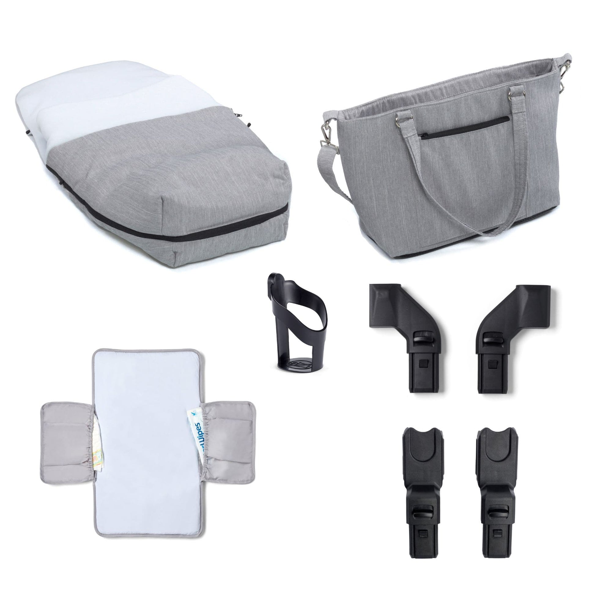 Babymore Memore V2 3-in-1 Travel System - Pecan i-Size Car Seat silver