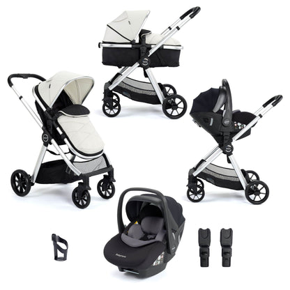 Babymore Mimi 3 in 1 travel system with pecan car seat