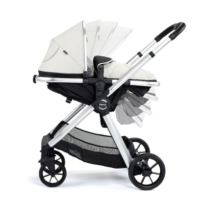 Babymore Mimi 3-in-1 Travel System - Pecan i-size Car Seat with ISOFIX base