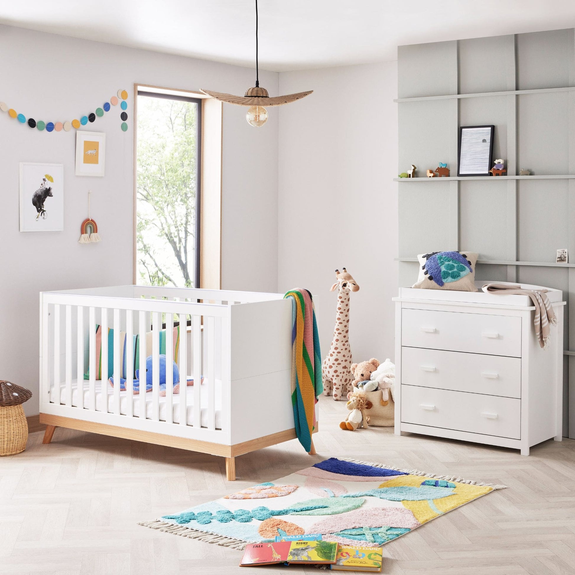 Babymore Mona Universal 2 piece Nursery Furniture set