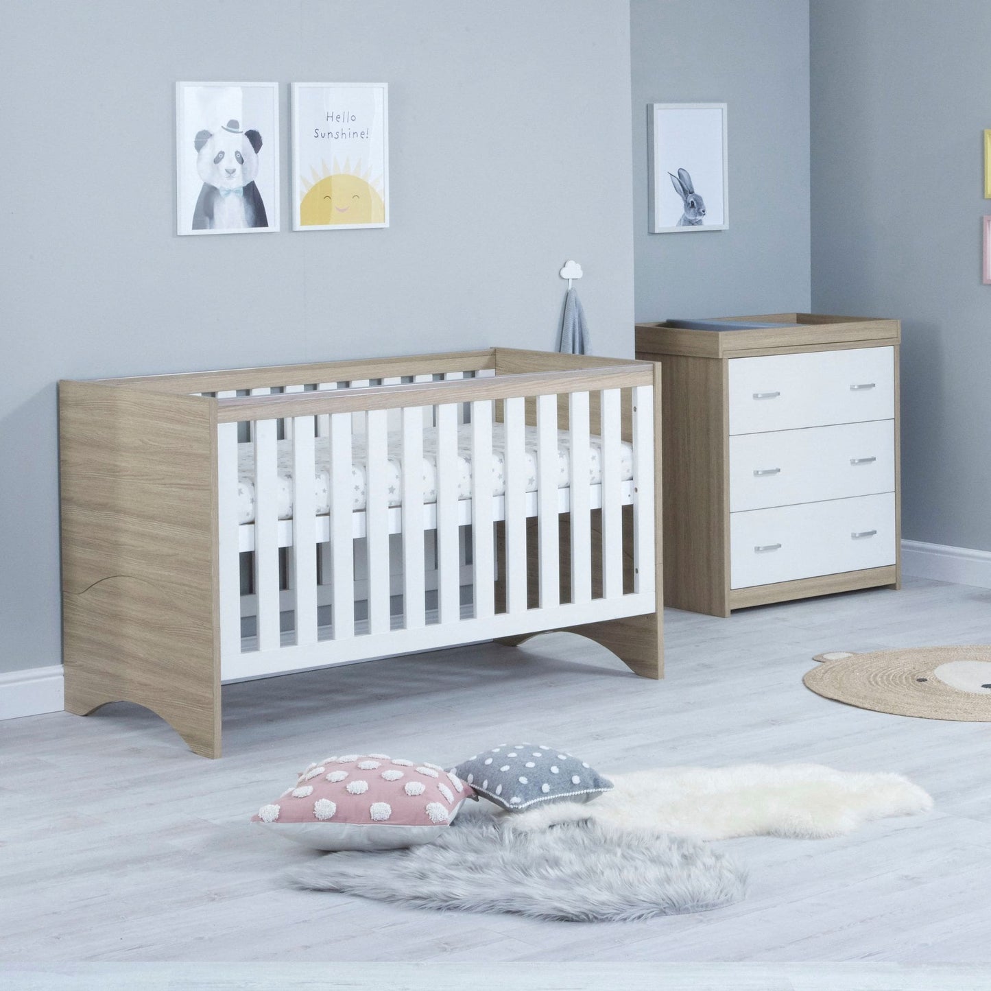 Babymore Veni 2 piece Nursery Furniture set