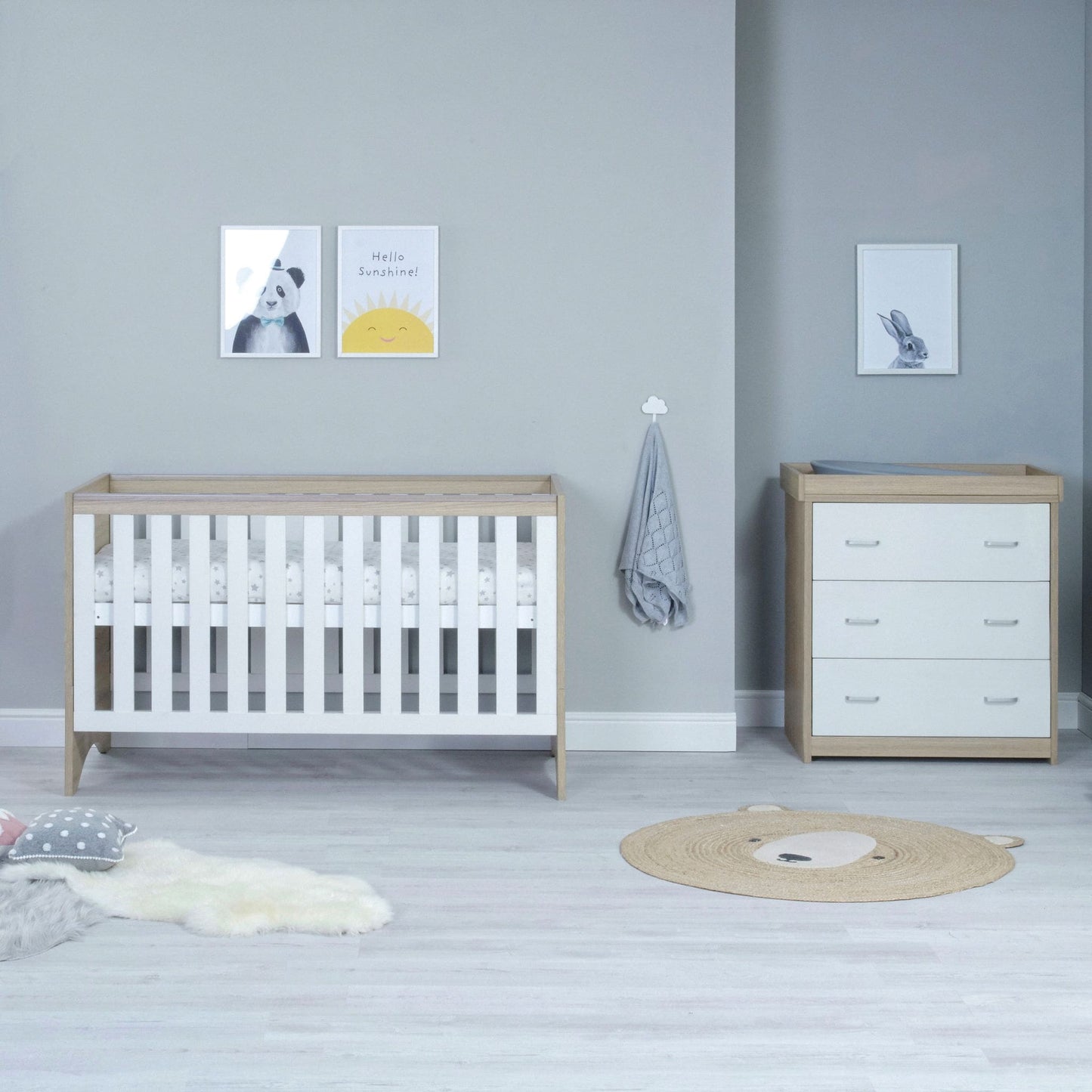 Babymore Veni 2 piece Nursery Furniture set