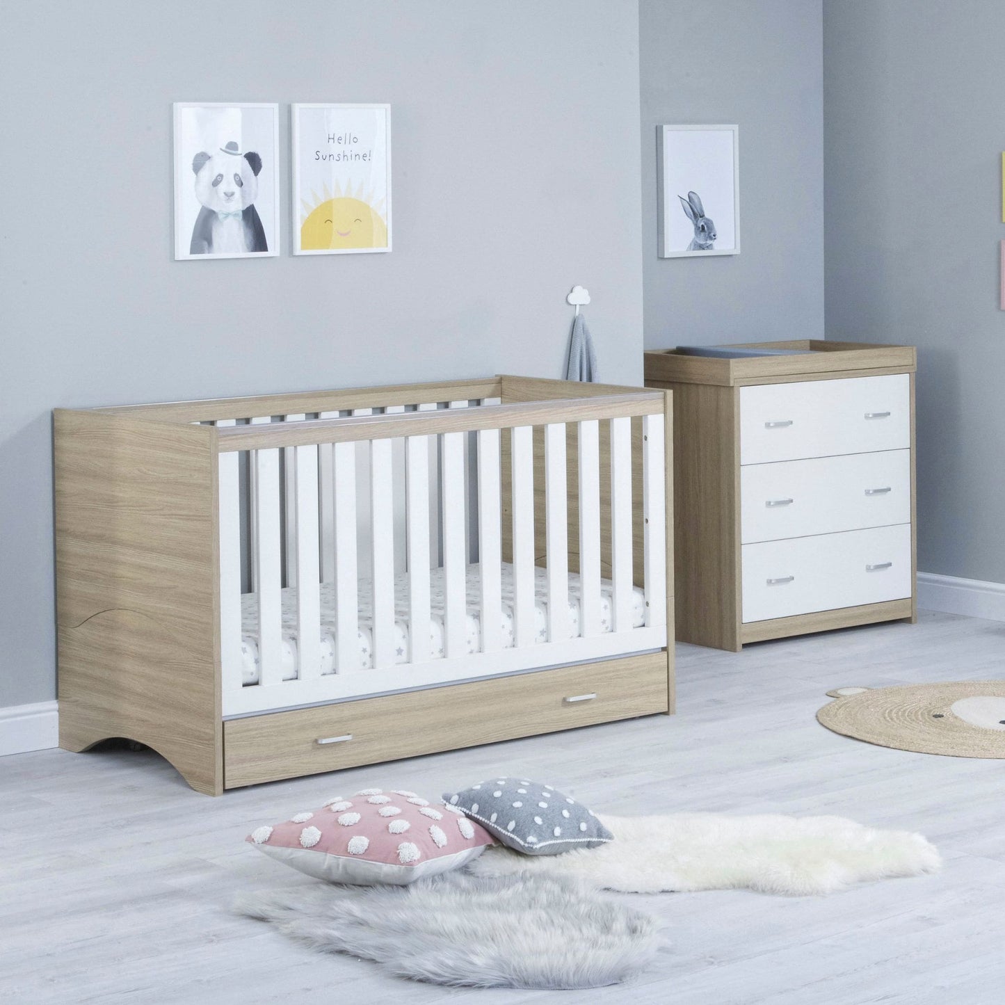 Babymore Veni 2 piece Nursery Furniture set
