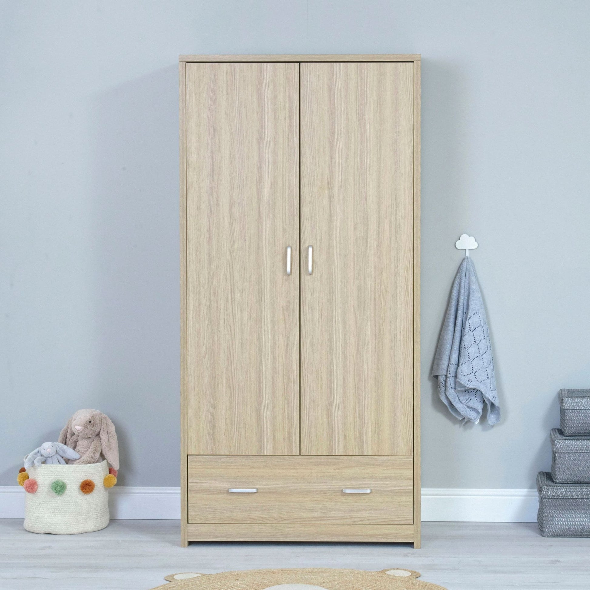 Babymore Veni 3 piece Nursery Furniture set oak