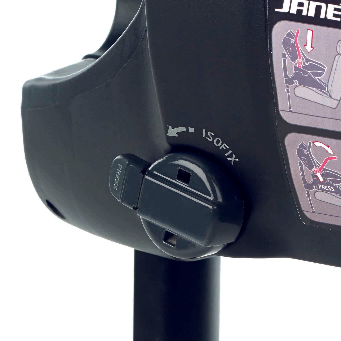 Iplatform-Comfy-Isofix-Car-Seat-Base-showing lever to adjust