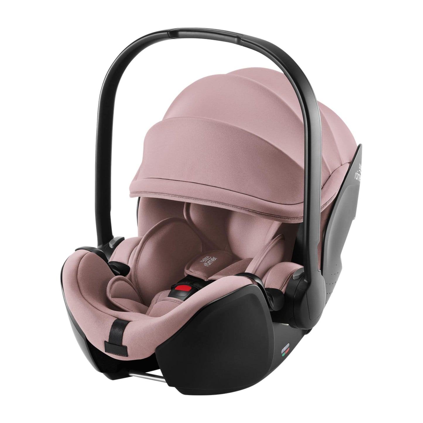 Britax-Safe-Pro-pink-dusty-rose- baby car seat on a white background